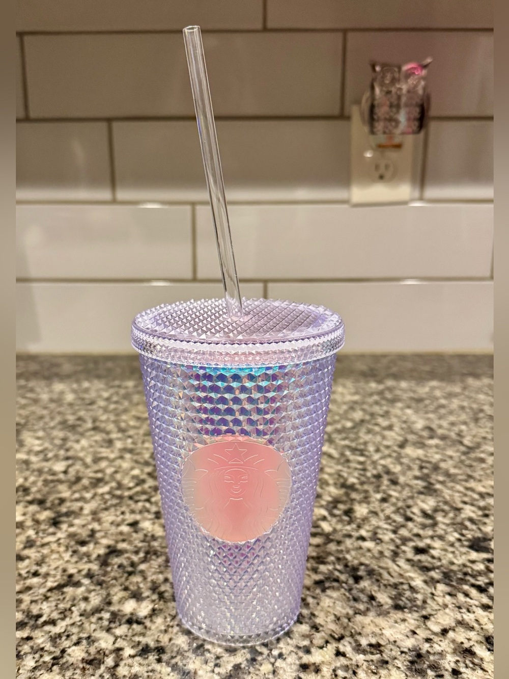 Starbucks Irridescent Studded Grande Cold Cup 2022 Tumbler Unicorn Lidded Straw